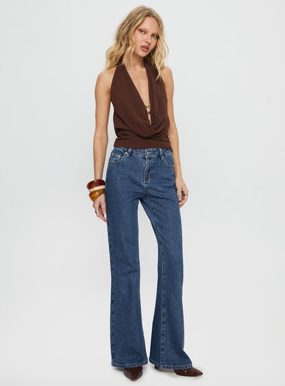 Magic Mirror Mid Rise Bootleg Jeans Mid Blue Wash