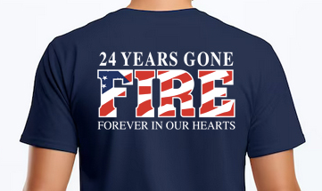 24th Anniversary 9/11 Fire Memorial Tee