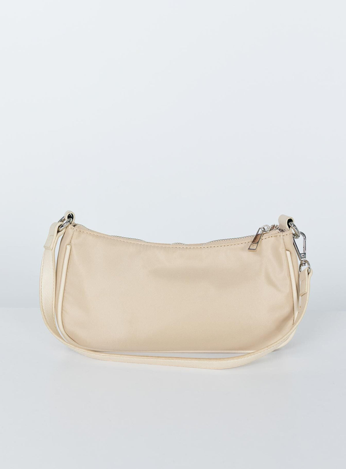 Peta & Jain Piper Bag Beige Nylon Silver Hardware