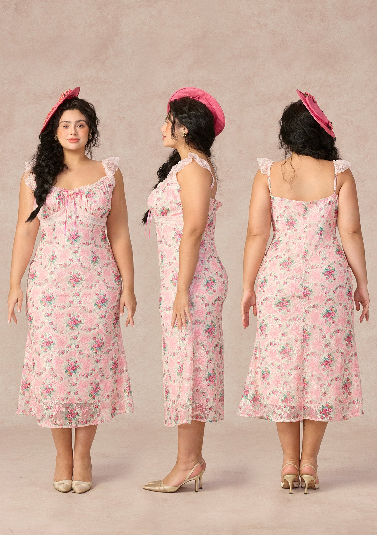 Curve&Plus Rose Music Box Dress