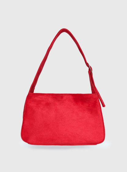 Wistfully Studded Shoulder Bag Red