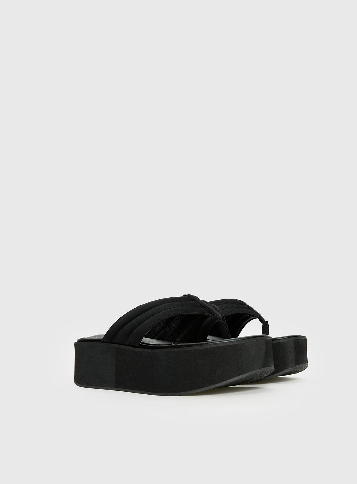 Therapy Bri Platform Thong Sandals Black