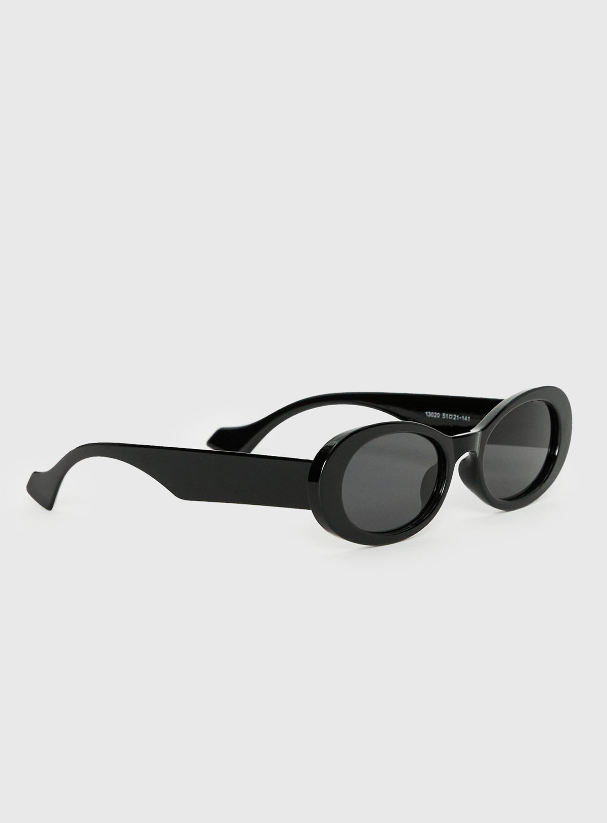Runaway Baby Oval Sunglasses Black