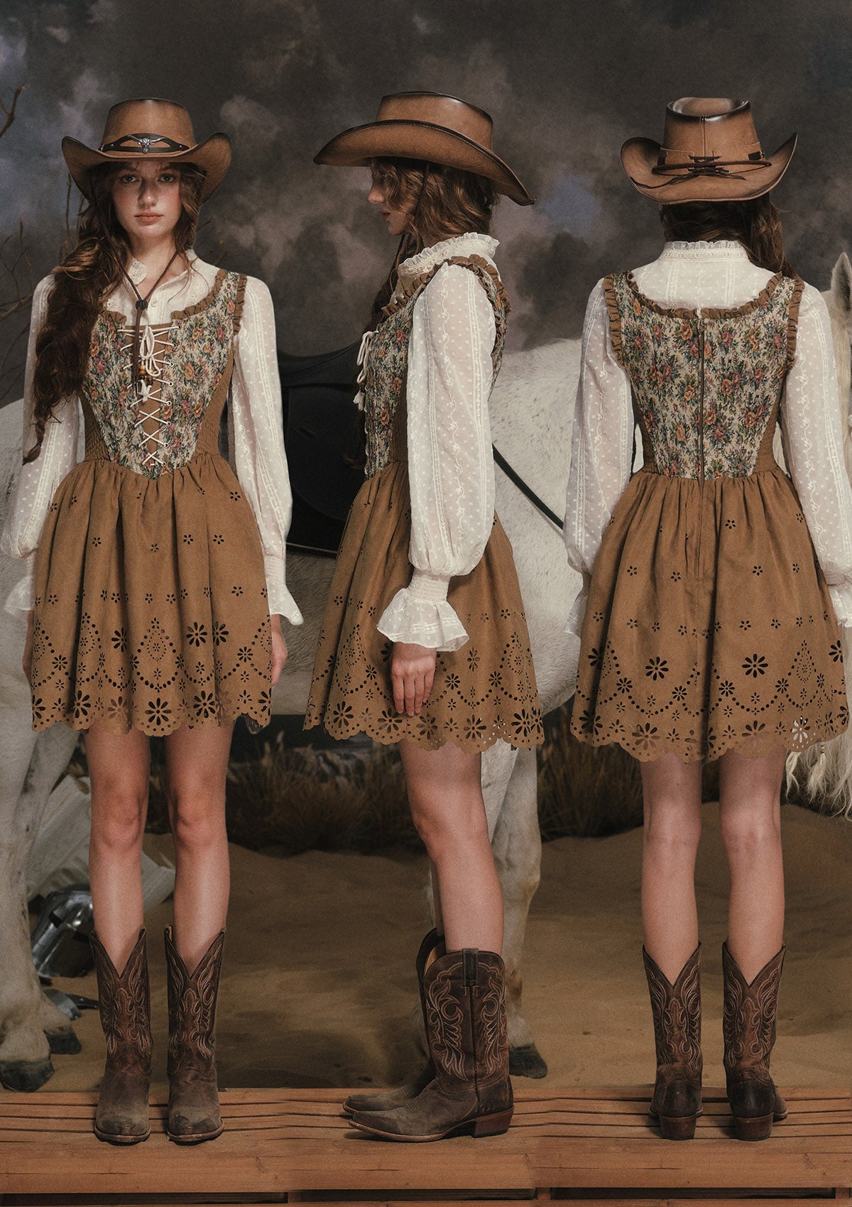 Classical Jialilve Suede Dress