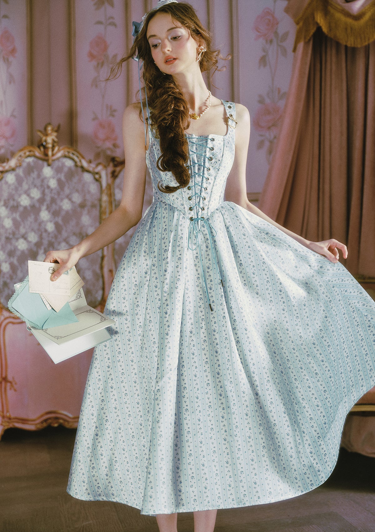 Afternoon Sweet Tea Dress (Blue)