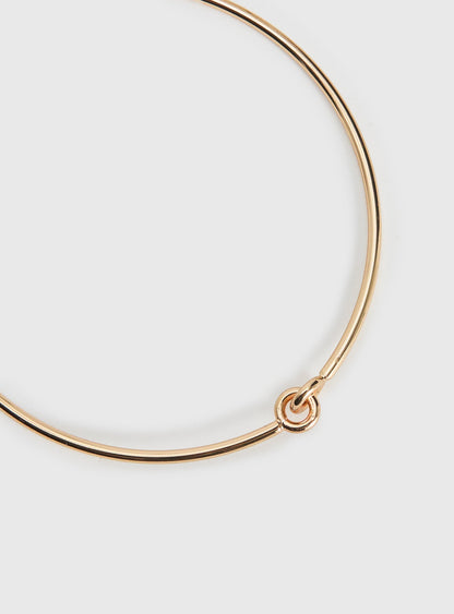 Most Wanted Knot Detail Necklace Gold