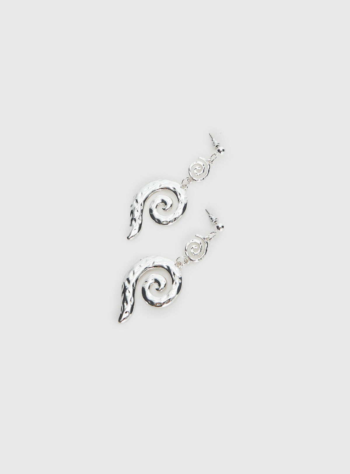 Top Of Mind Swirl Earrings Silver