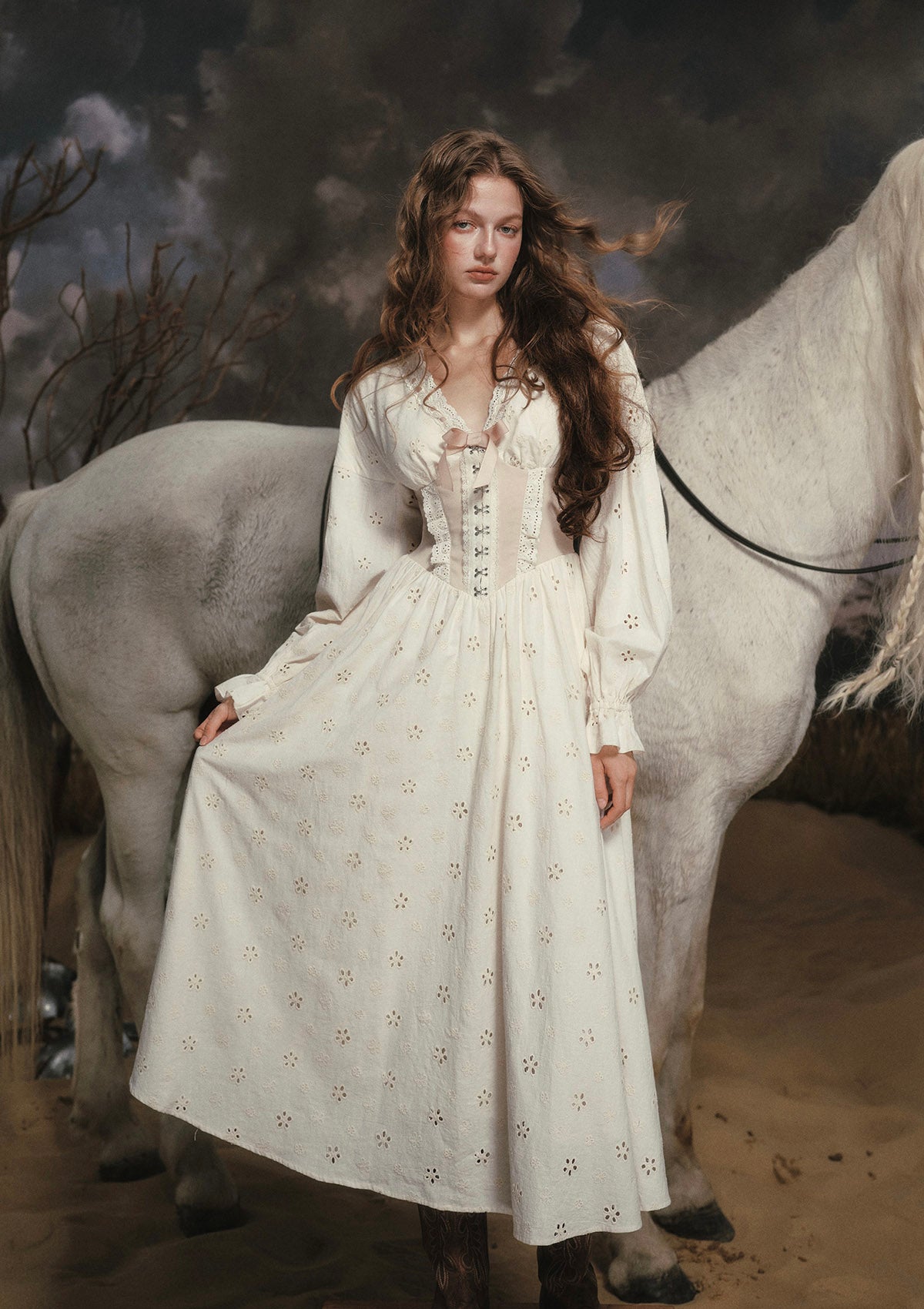 White Chocolate Warrior Corset Dress