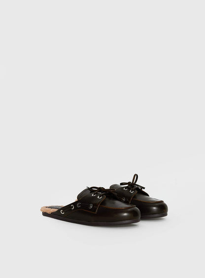 Therapy Shuttle Clogs Burnished Brown