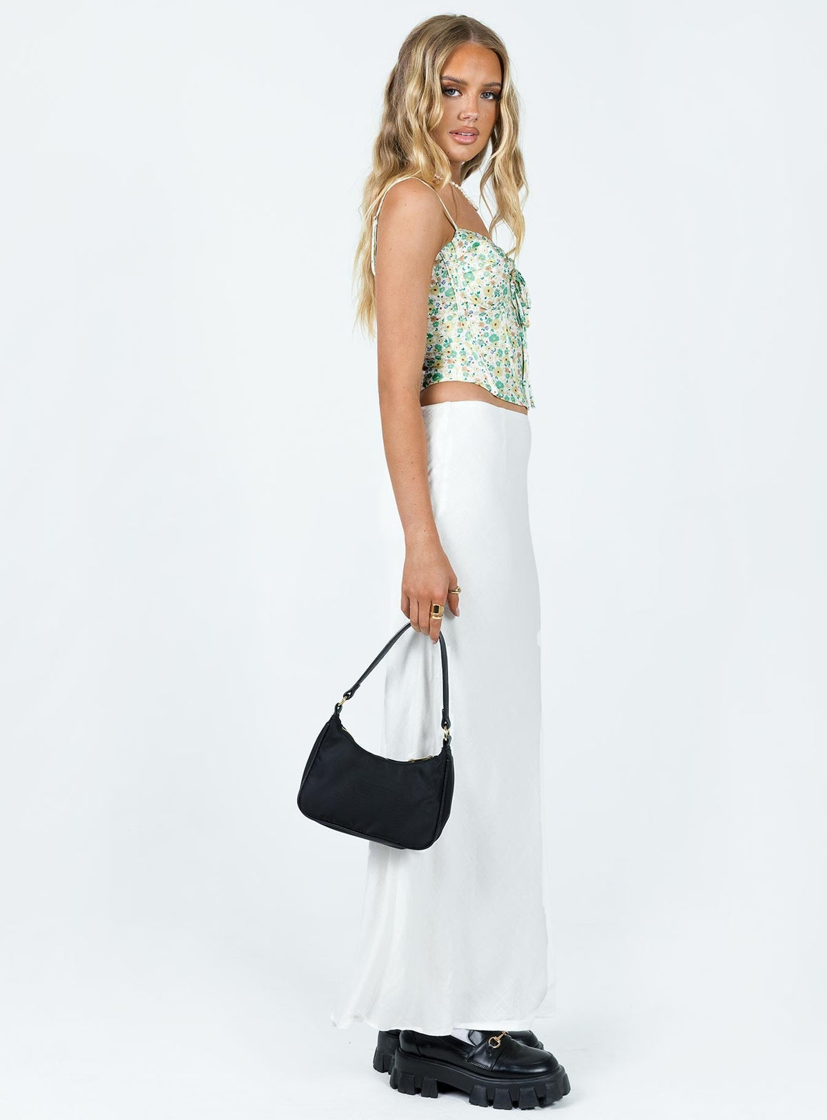 Jodie Maxi Skirt White