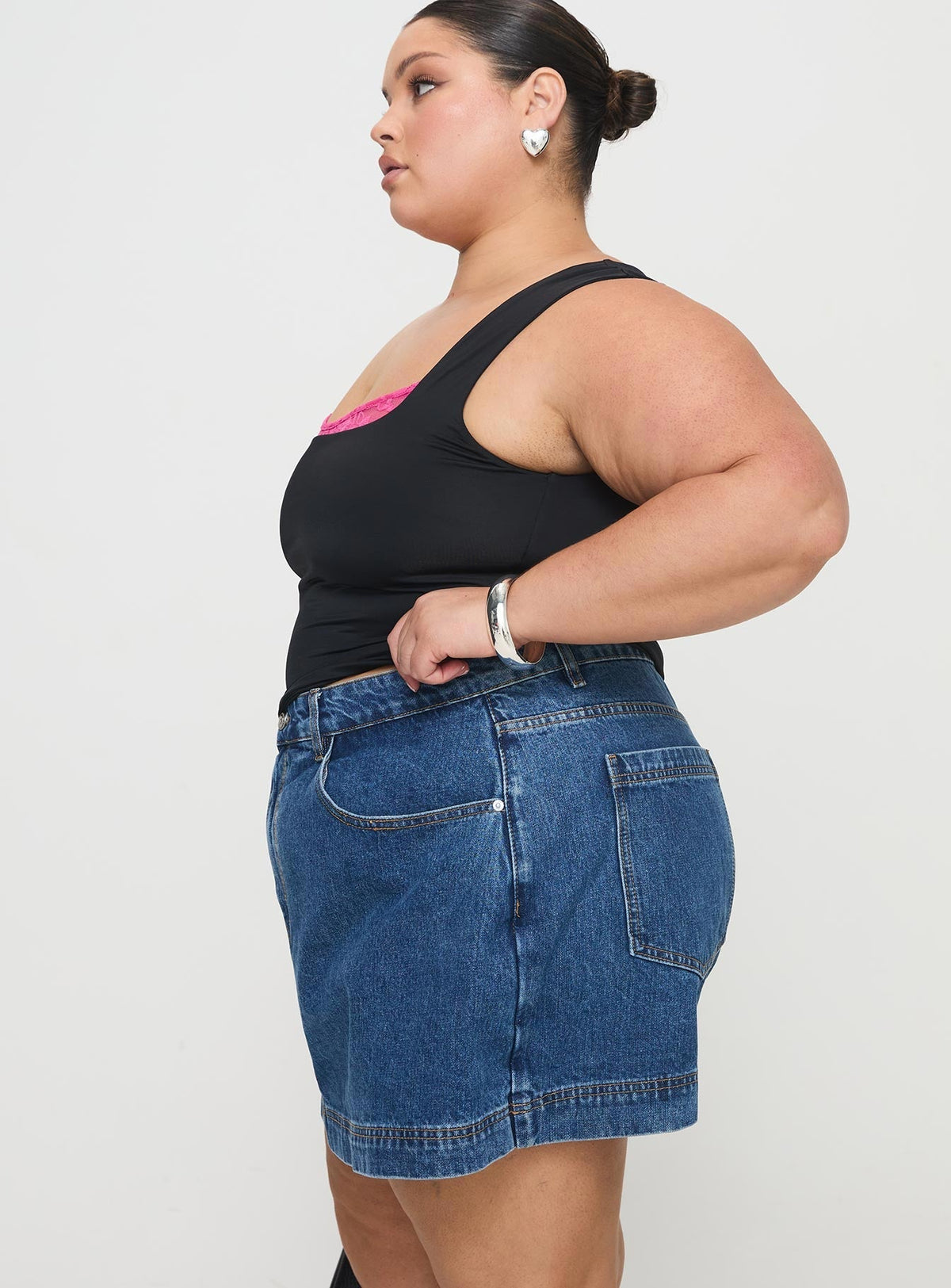 Gazelle Denim Skort Mid Wash Curve