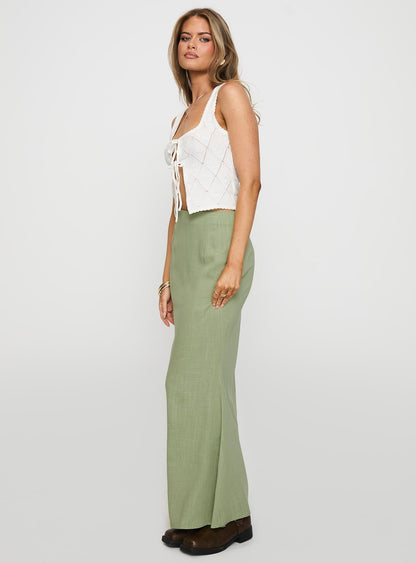 Sophia Maxi Skirt Green