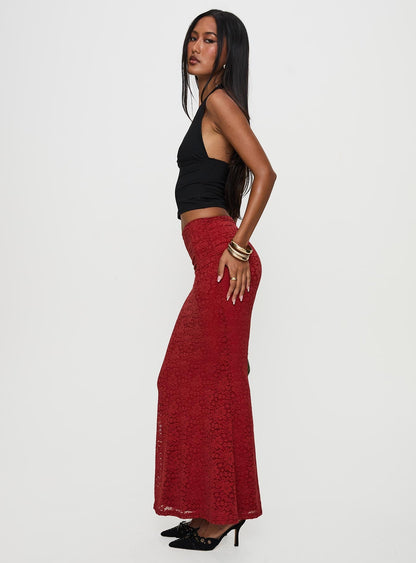 Silene Maxi Skirt Red