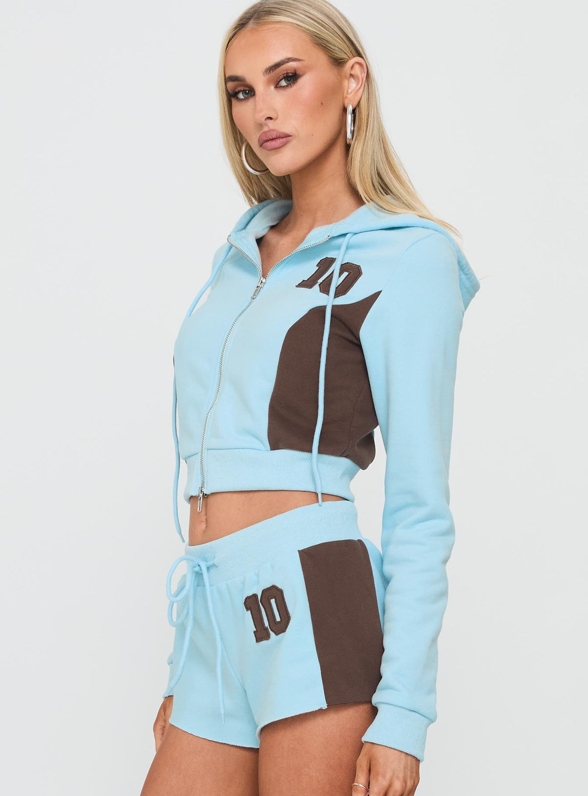 Notable Double Zipper Jumper Blue