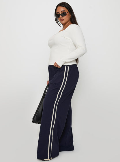 Circuit Track Pants Navy Curve