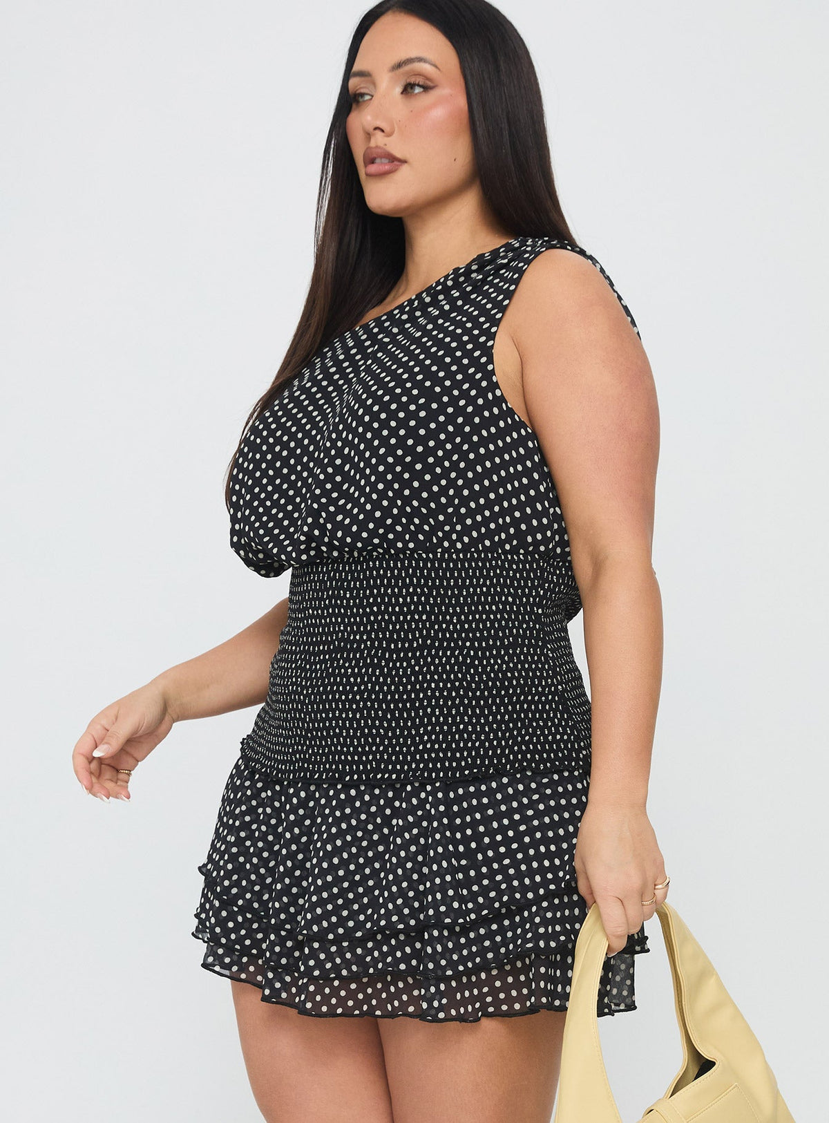 Ready To Party Frill Skort Black Polka Curve