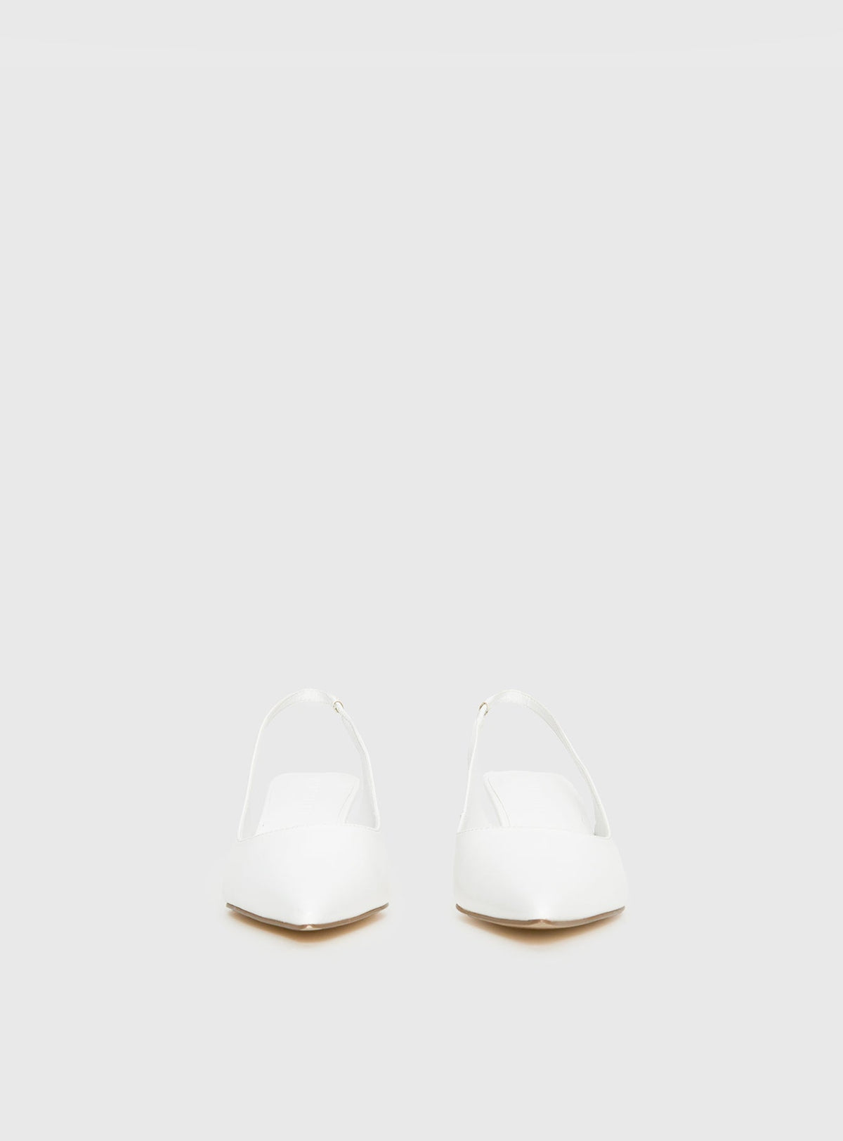 Denalia Pointed Toe Heels White Matte