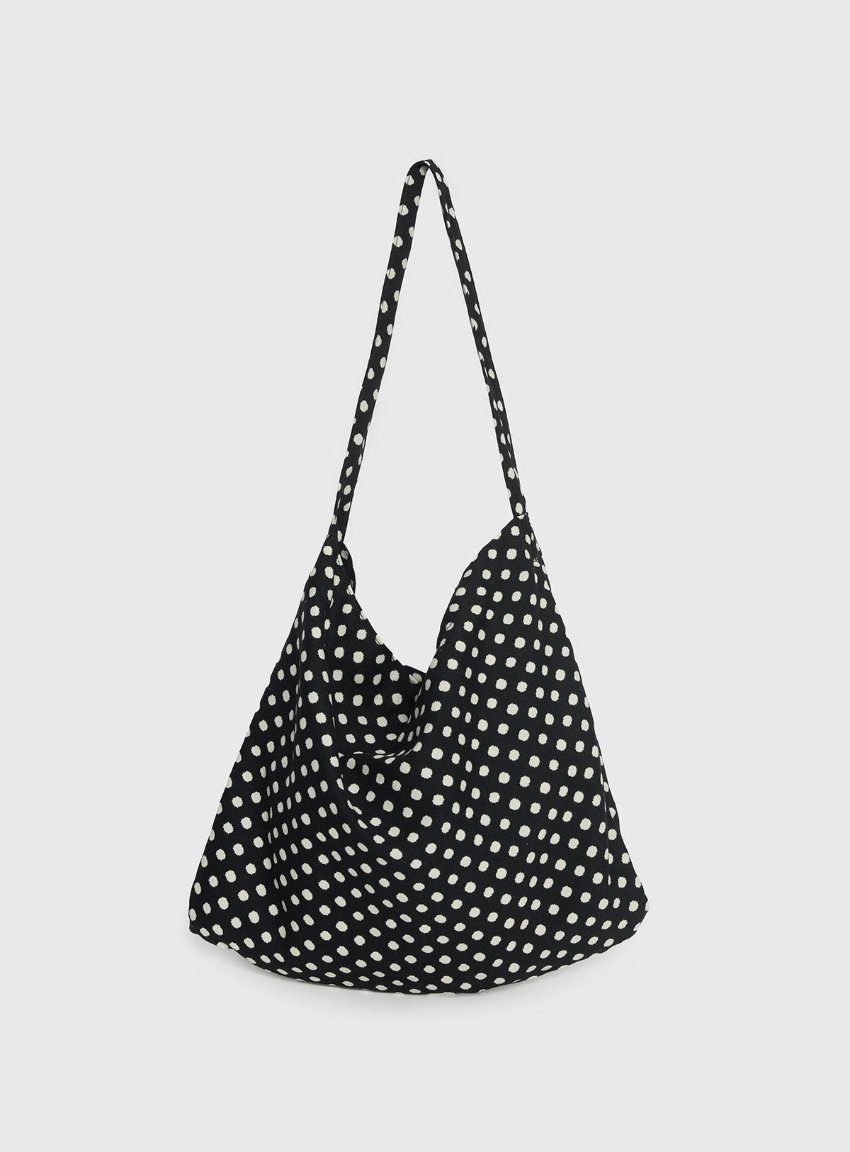 Tempting Tote Bag Black Polka