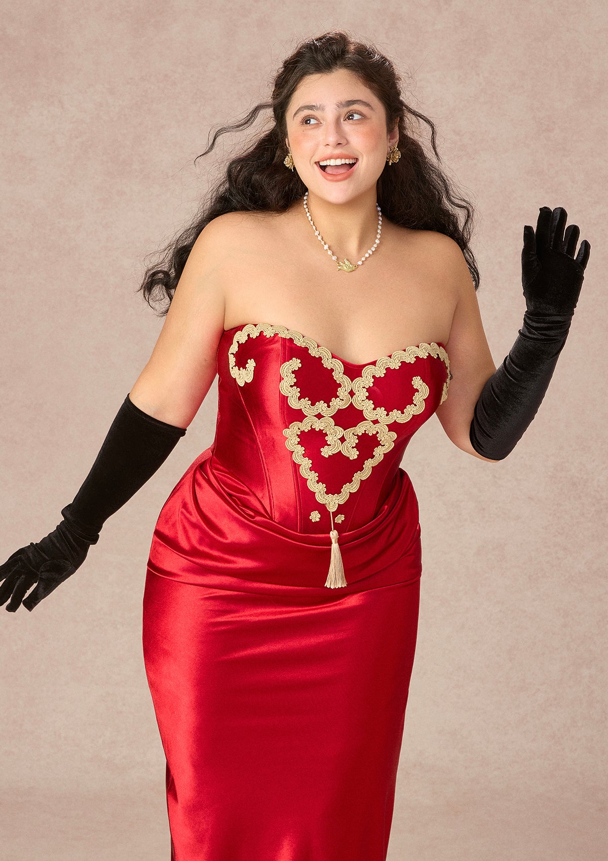 Curve&Plus Queen Heart Corset Dress