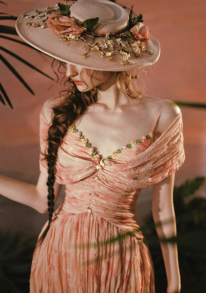 Sunset Flower Field Dress