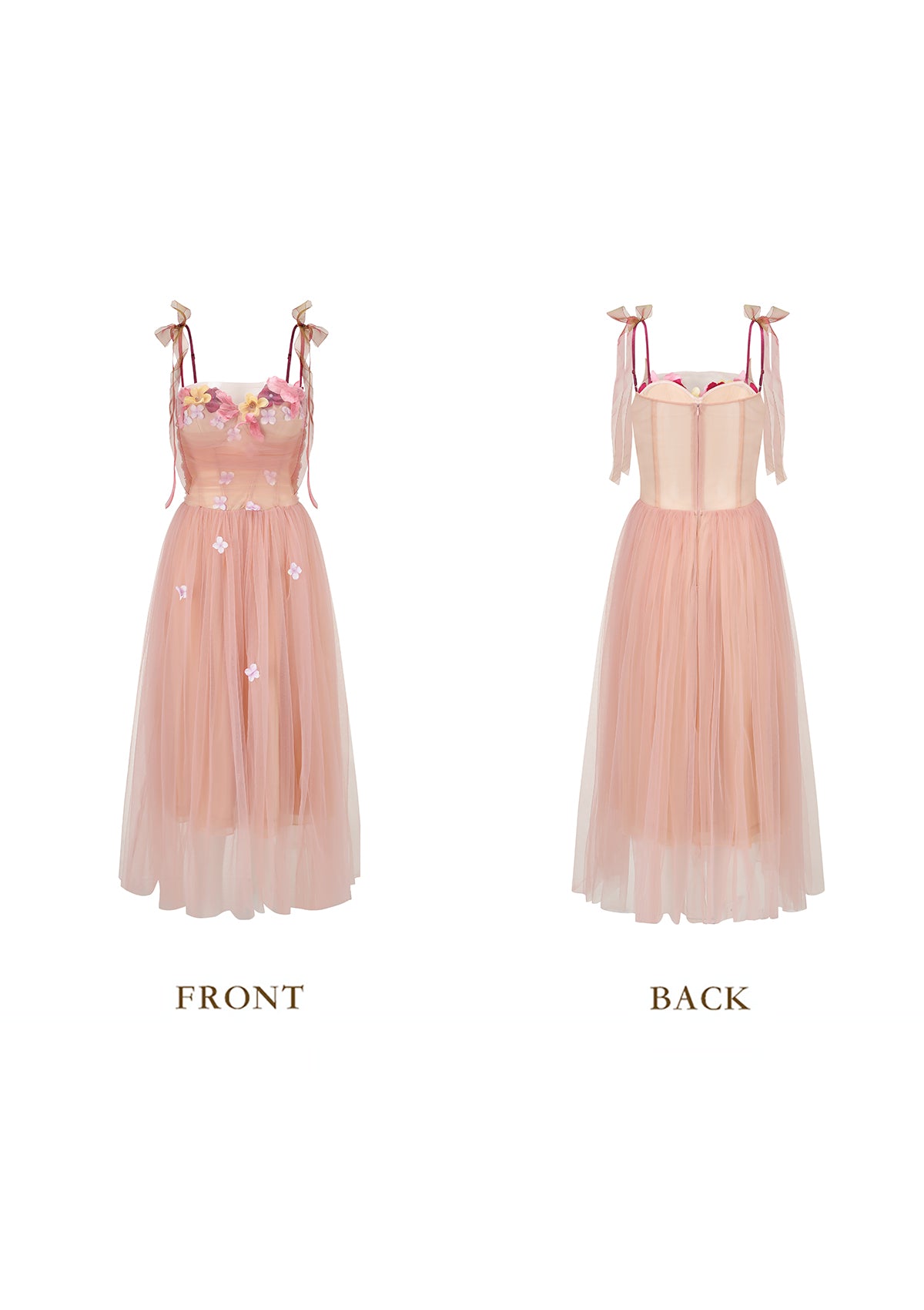 Fluttering Ribbon Dance Corset Dress