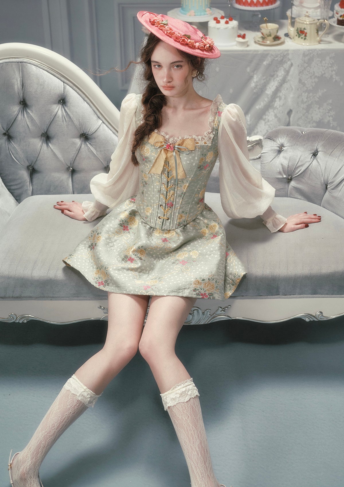 Mary's Garden Poem Corset Dress