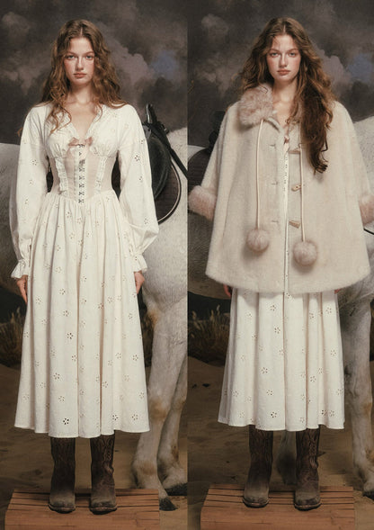 White Chocolate Warrior Corset Dress