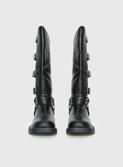 Buckle Down Boots Black