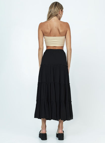 Miriah Maxi Skirt Black
