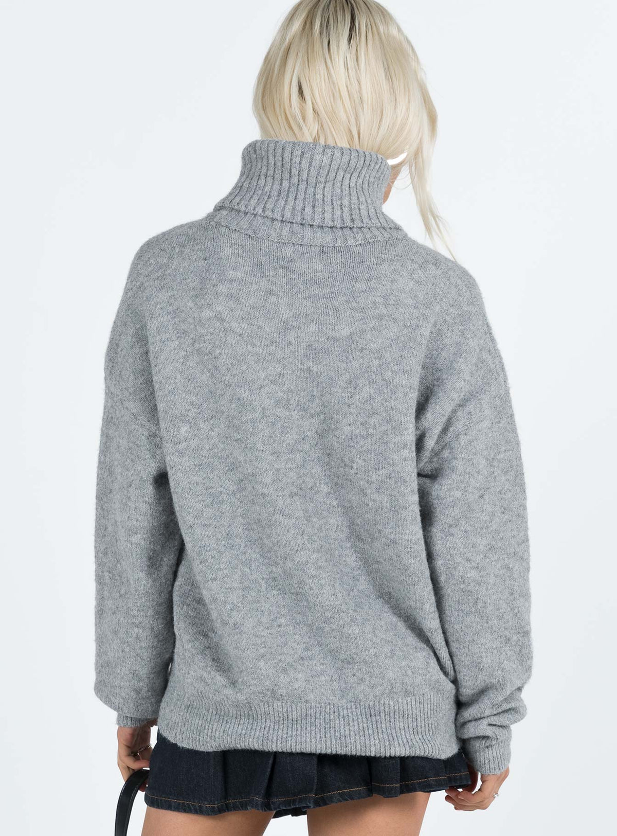 Oswin Turtleneck Sweater Grey