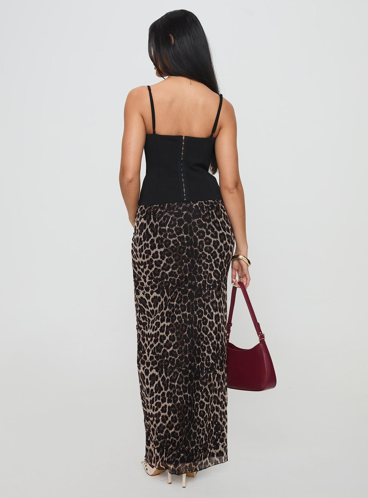 Ergo Maxi Skirt Leopard Tall