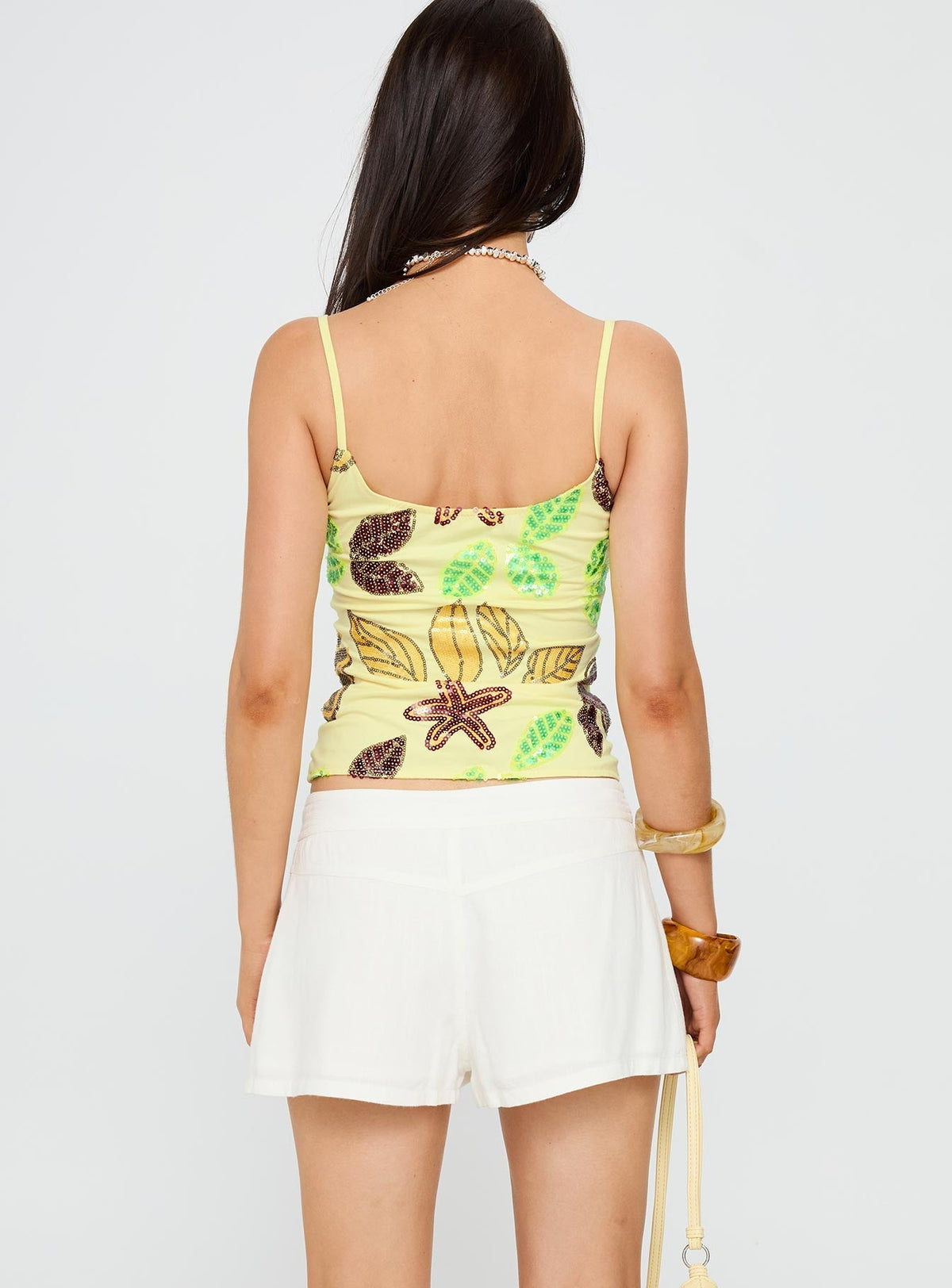 Maesie Tie Up Shorts White