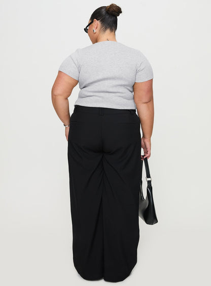 Sallon Low Rise Pants Black