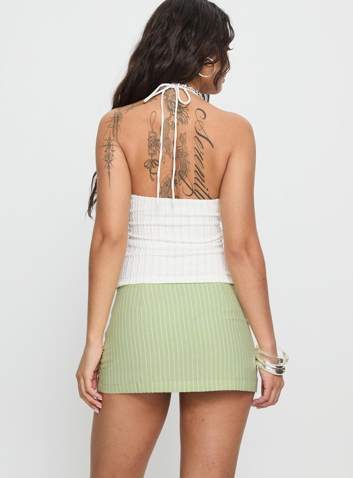 Abbygail Mini Skort Green