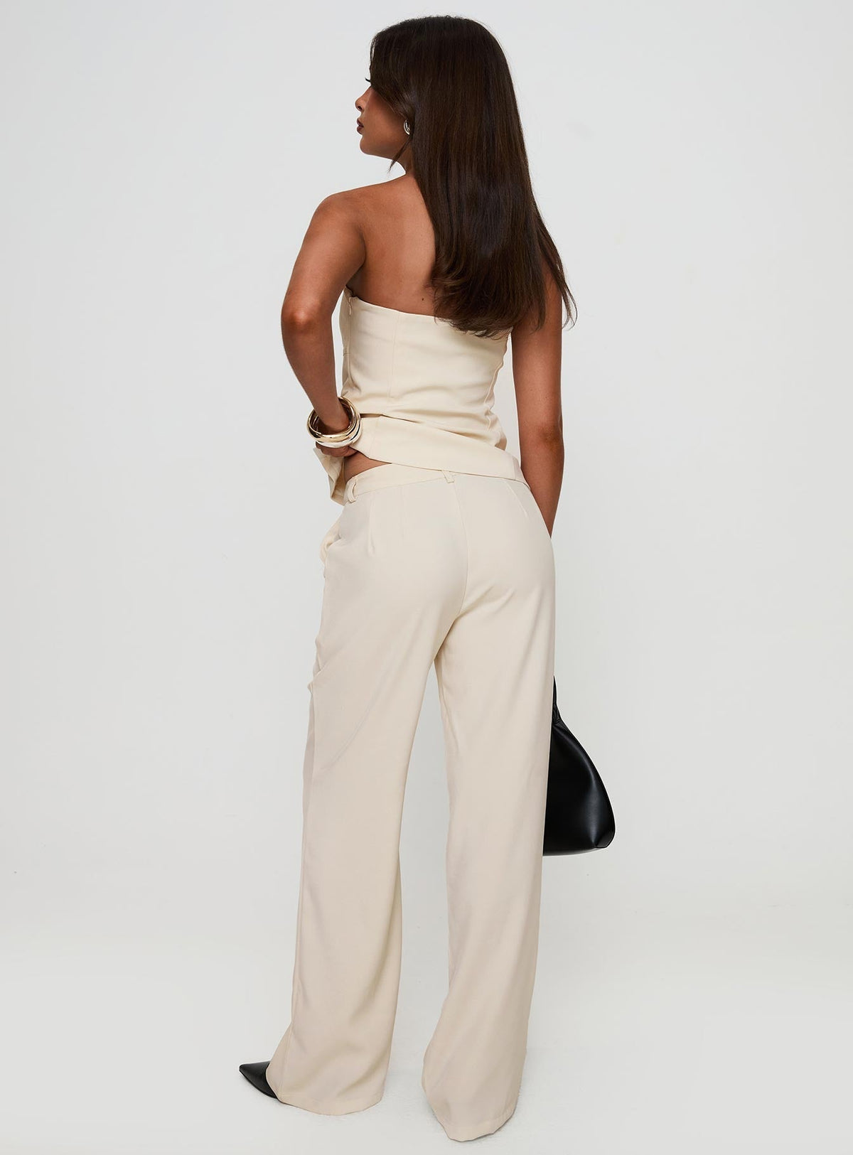 Irresistible Wide Leg Pant Cream Petite