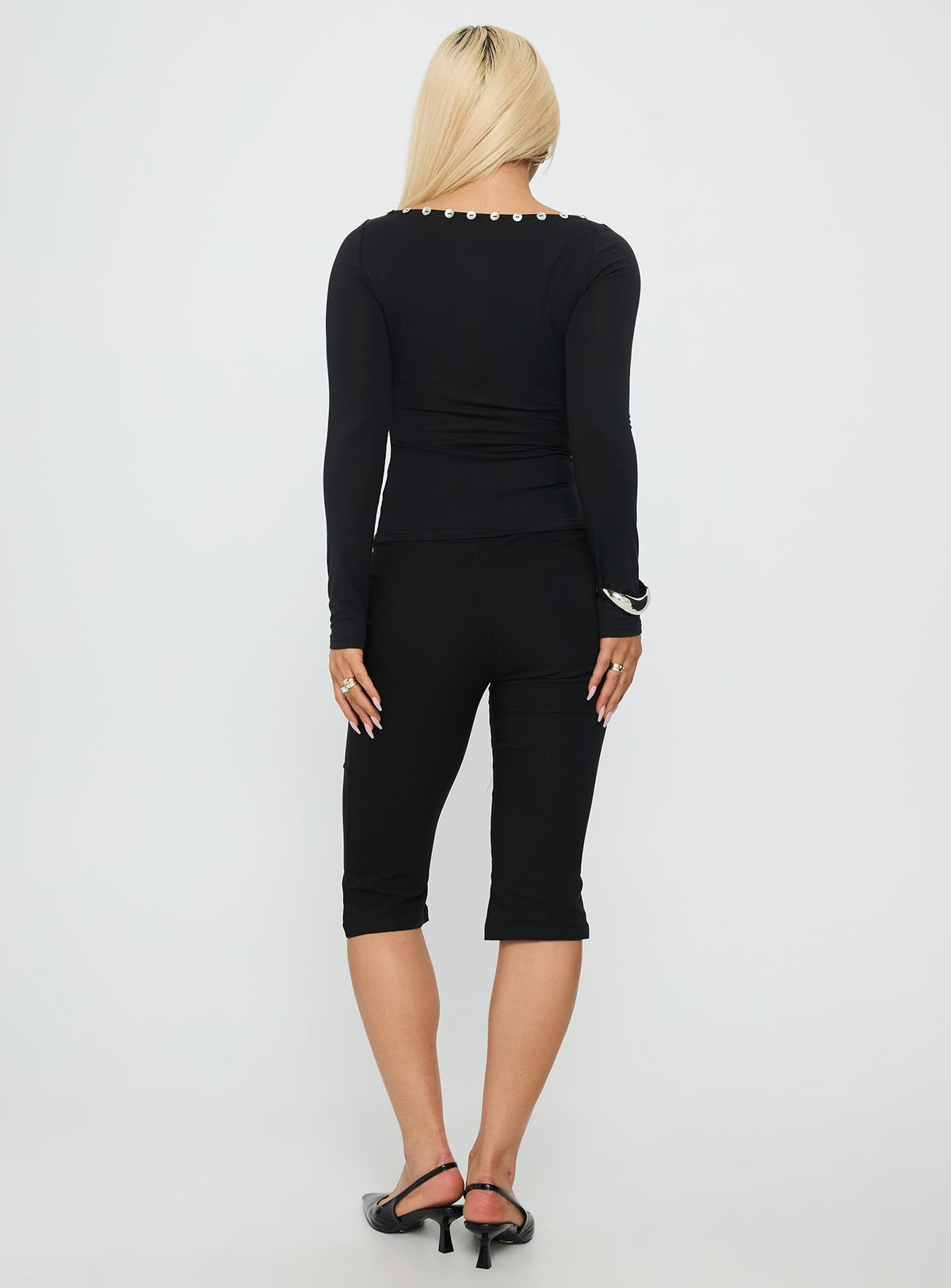 Samaira Capri Pant Black