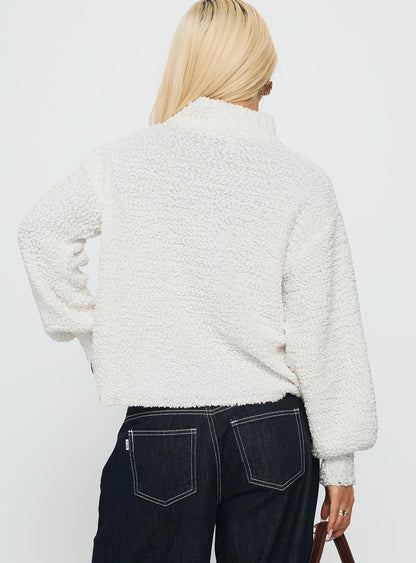Feyre Boucle Jumper Ivory