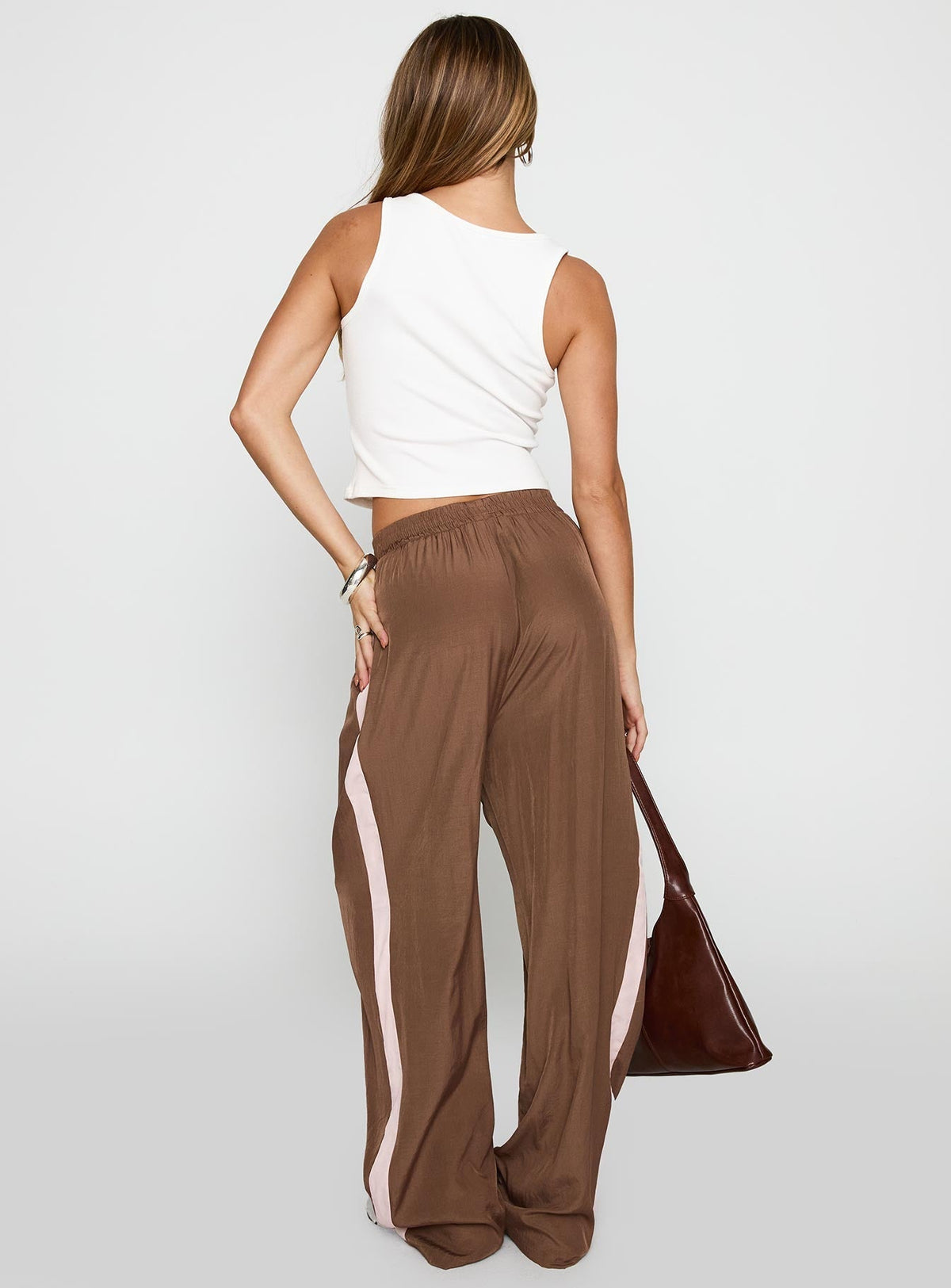 No Doubts Track Pant Brown