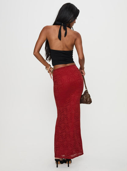 Silene Maxi Skirt Red