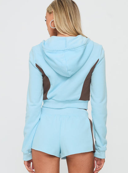 Notable Double Zipper Jumper Blue
