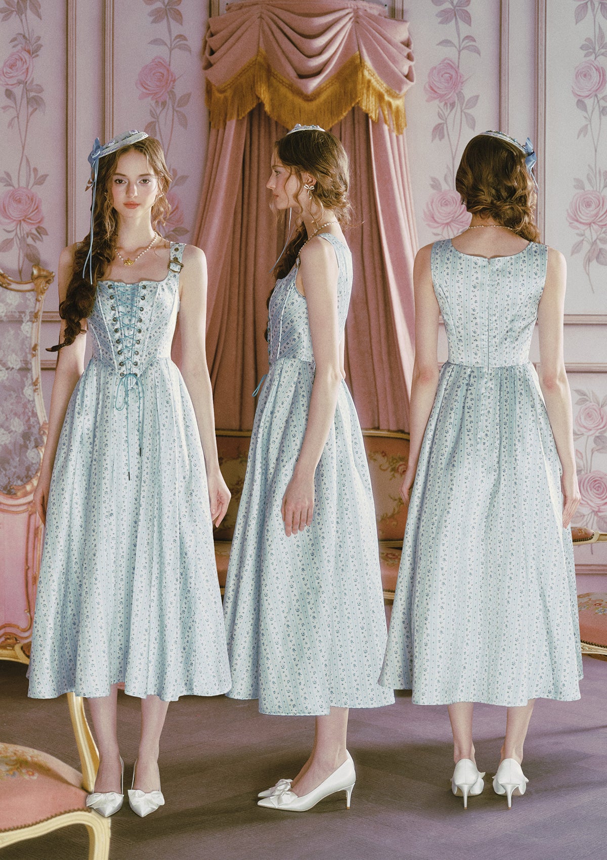 Afternoon Sweet Tea Dress (Blue)
