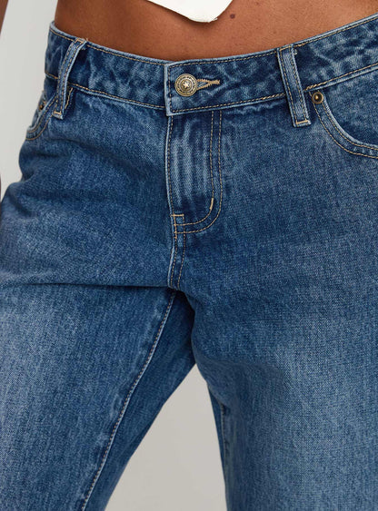 Better Half Low Rise Straight Leg Jeans Horizon Blue