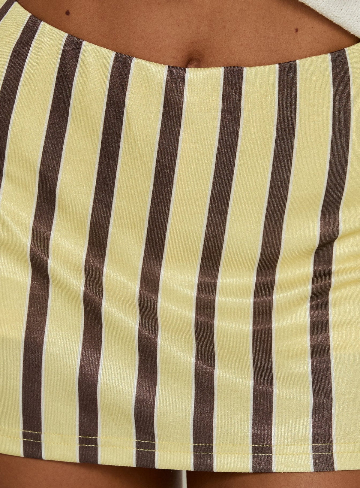 Norina Skort Yellow / Brown Stripe