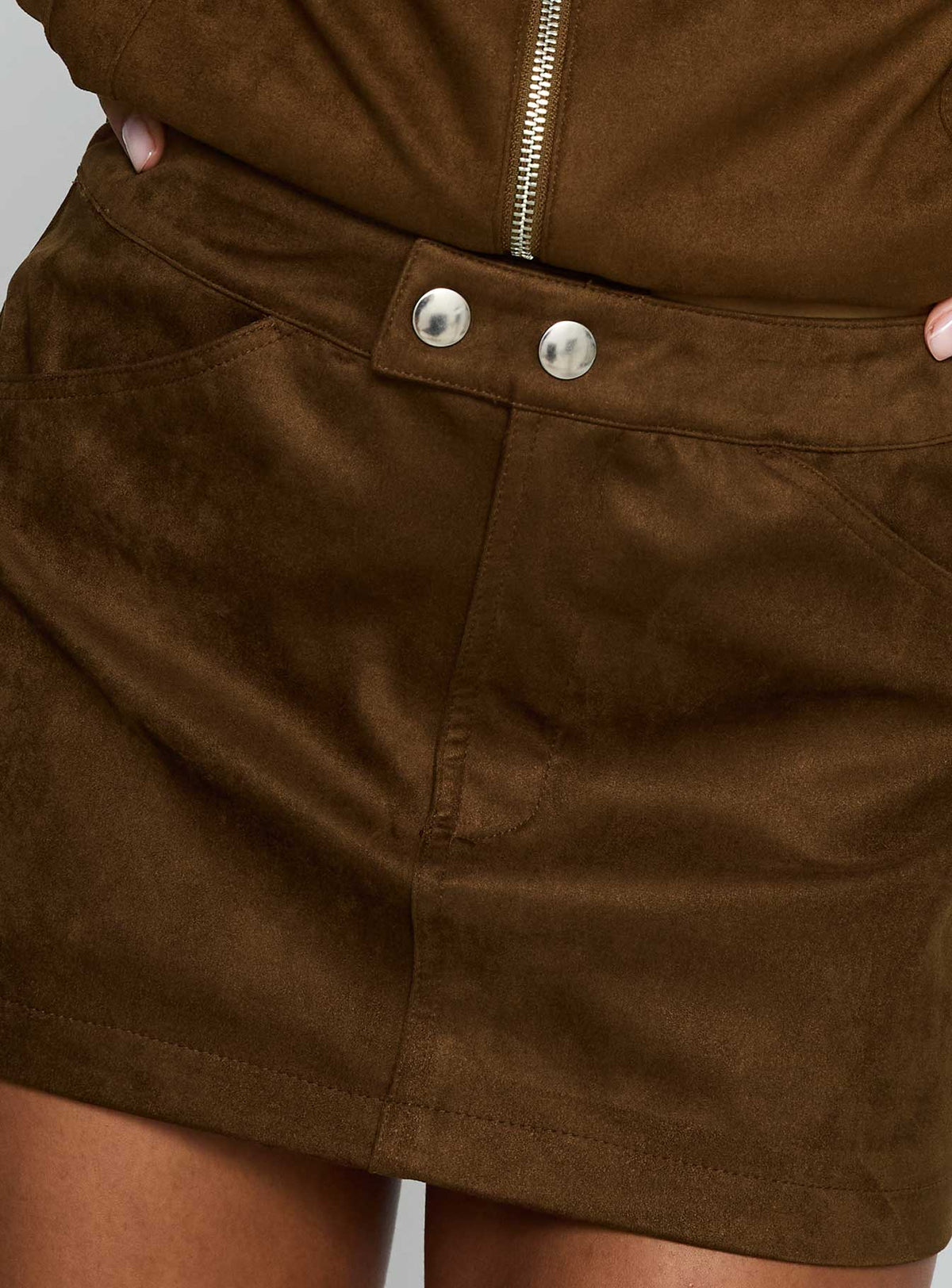 Rhodeo Mini Skirt Brown