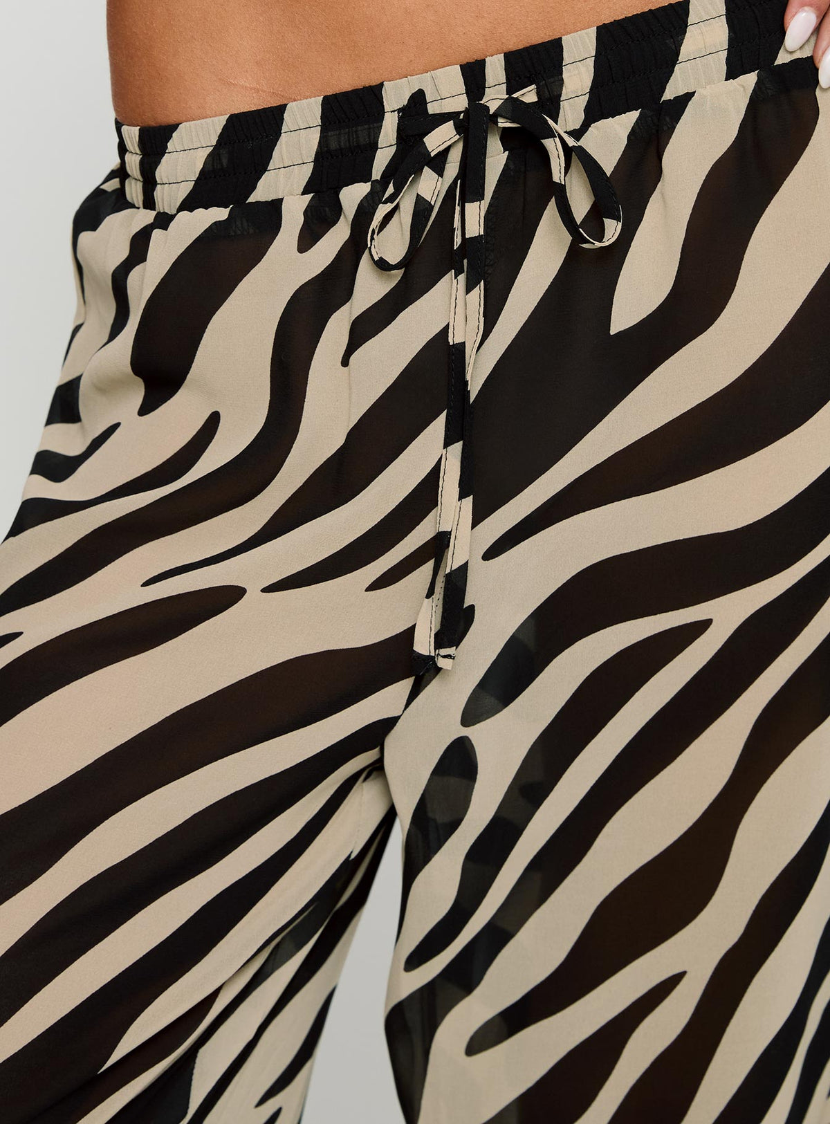 Fyre Wide Leg Pant Zebra