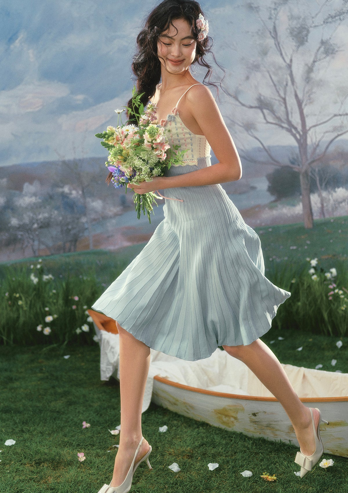 Rose Tide Knit Dress