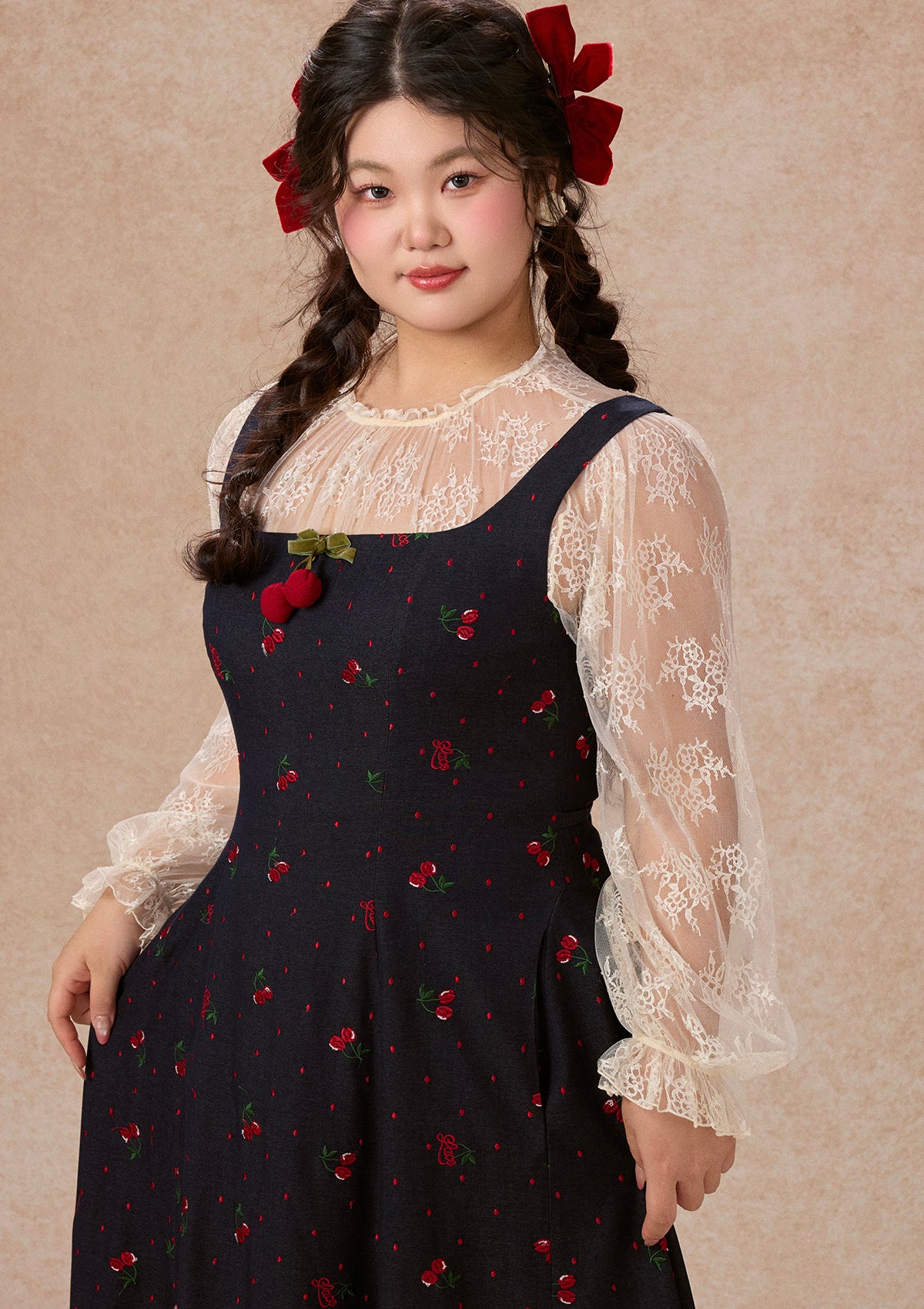 Curve&Plus Cherry Cowgirl Dress