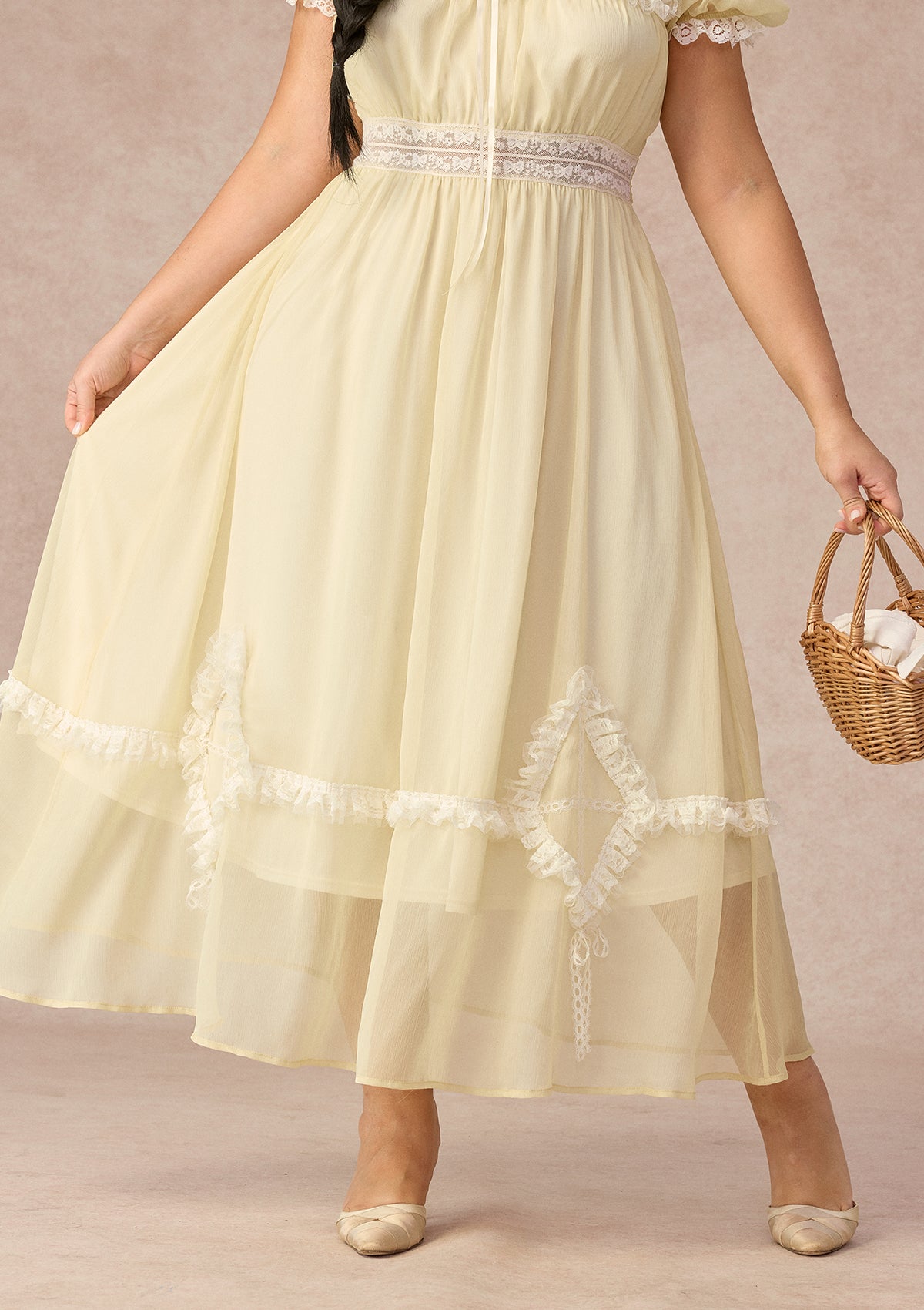 Curve&Plus Yellow Kite Dress