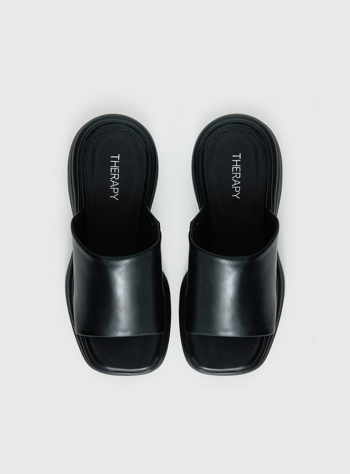 Therapy Flaunt Platform Sandals Black