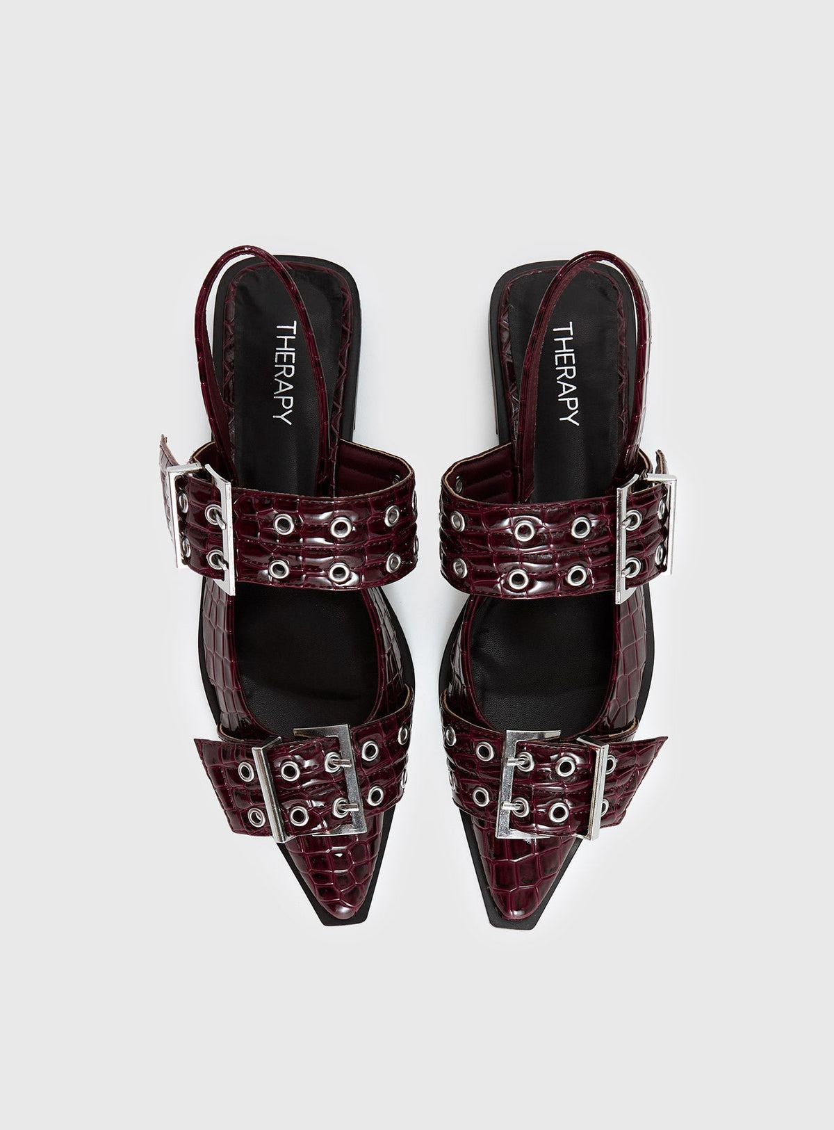 Therapy Matilda Flats Cherry Croc